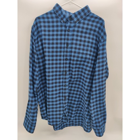 Goodfellow & Co Other - Goodfellow & Co Mens Plaid Button Down Shirt Long Sleeve Blue Black Size XXL
